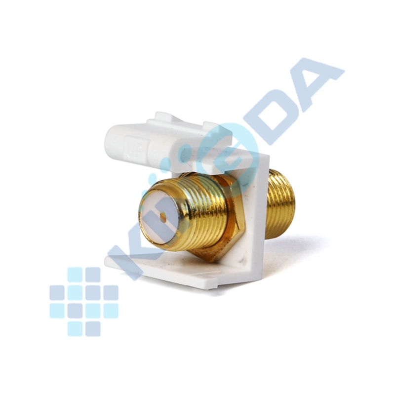 Coaxial Keystone Jack, F Type(Gold Plated)