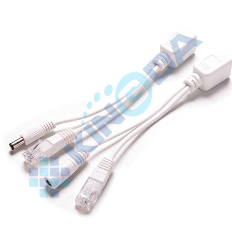 POE Splitter Cable, DC&RJ45, Length=20cm