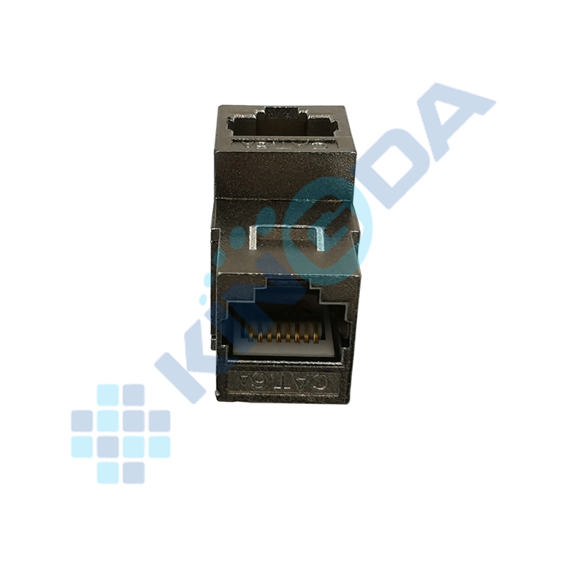  STP CAT6A ANGLED IN-LINE COUPLER 