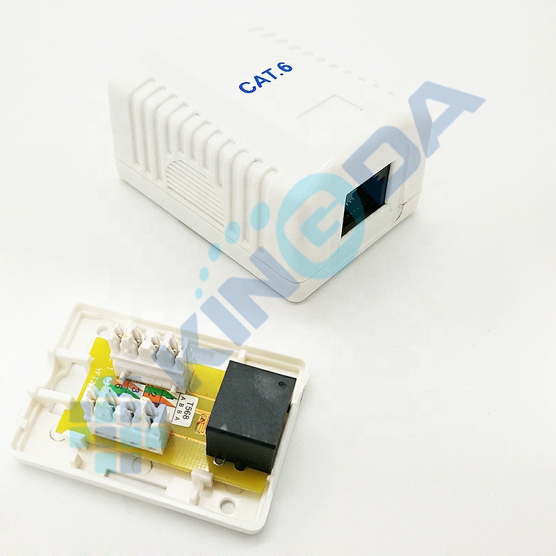 UTP CAT5E/ CAT6/CAT6A Surface Box,1 Port