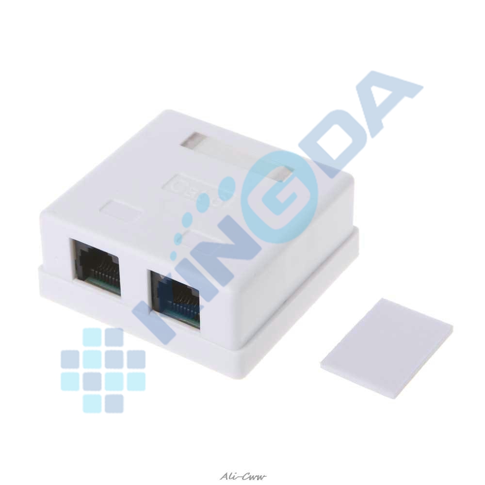 UTP CAT5E/ CAT6 Surface Box,2 Ports