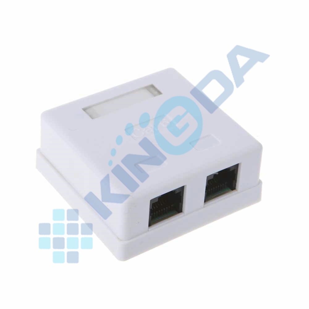 UTP CAT5E/ CAT6 Surface Box,2 Ports