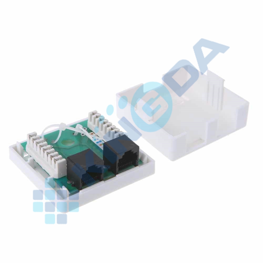 UTP CAT5E/ CAT6 Surface Box,2 Ports