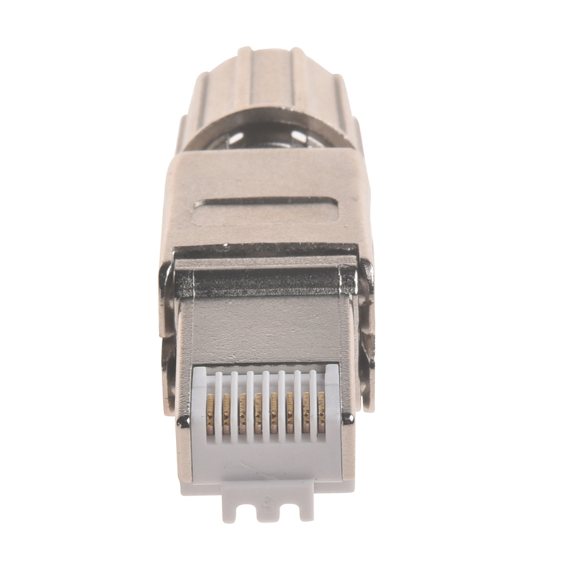 CAT6A STP Toolless Plug with Screw Cap and  Metal Latch
